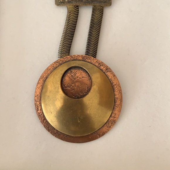 Artisan Marjorie BAER SF Metal Necklace Vintage - Picture 3 of 7